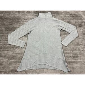 Apt 9 Sweater Womens XL Gray Polyester Blend Mock‎ Neck Long Sleeve